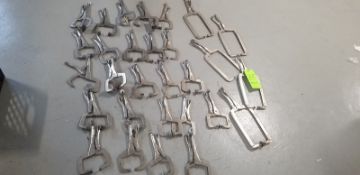 Stainless Steel Clamps (29) (Located Elk Grove, IL) (Load/Rig Fee $50.00)