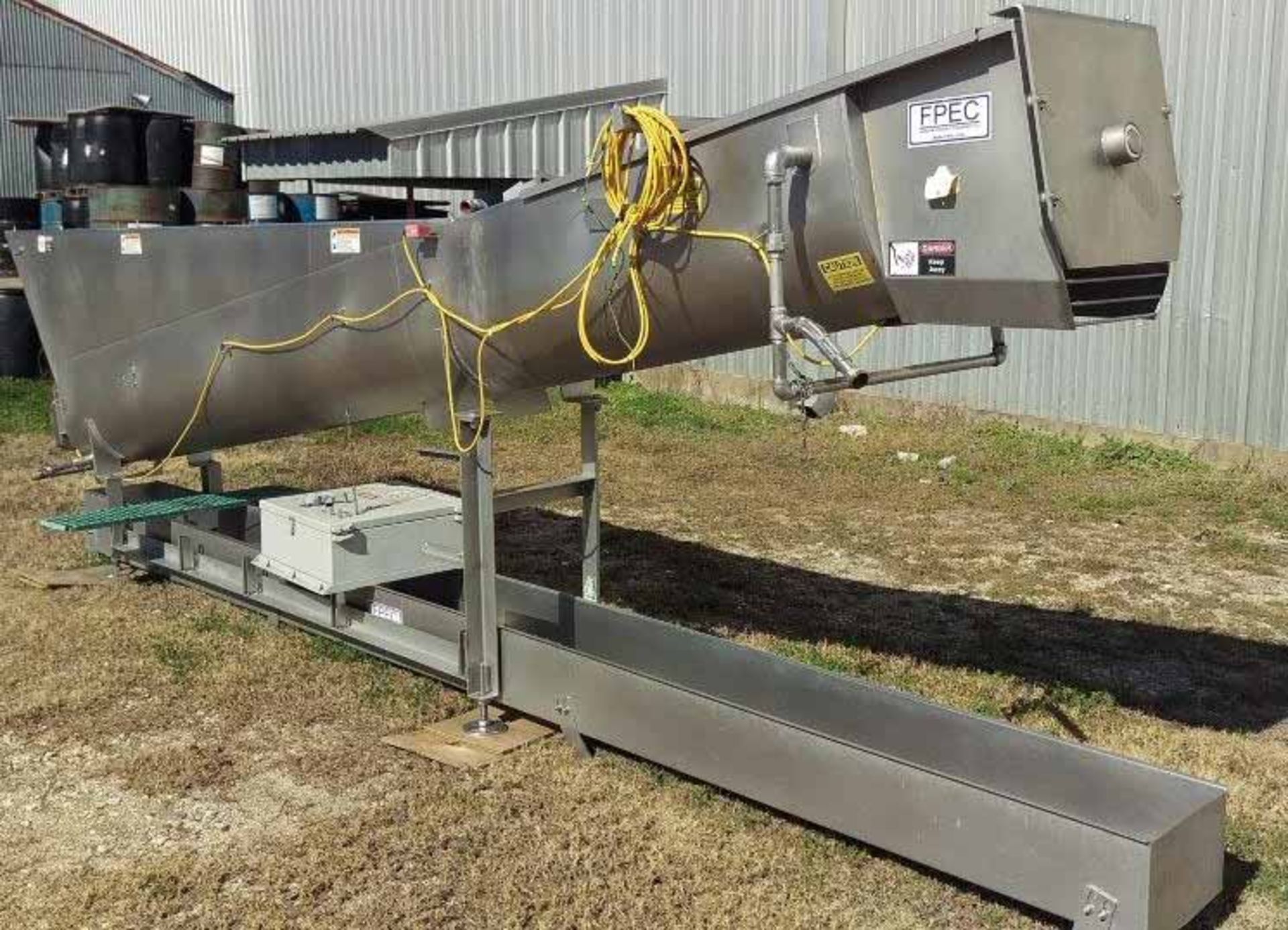 2008 FPEC Dewatering Screw Auger Conveyor, Model SCL930, all 304SS Dewatering - Image 10 of 10