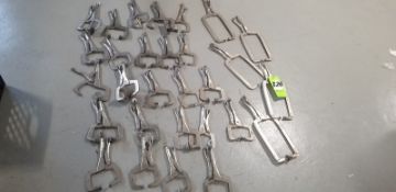 Stainless Steel Clamps (29)(Located Dixon, IL) (Load/Rig Fee $50.00)