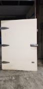 Aprox. 54" W x 78" H x 4" Thickness Insulated Door - (No Frame) (Located Dixon, IL)