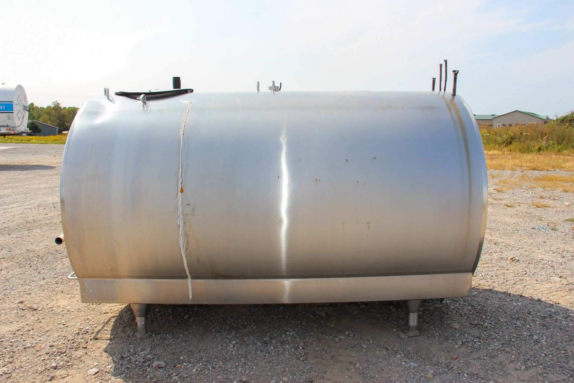 CREPACO 1,000 GALLON ALL S/S HORRIZONTAL JACKETED TANK, MODEL SND, S/N D-0091, TOP-MOUNT - Image 2 of 12