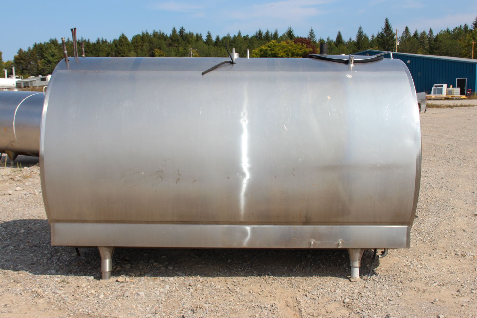 CREPACO 1,000 GALLON ALL S/S HORRIZONTAL JACKETED TANK, MODEL SND, S/N D-0091, TOP-MOUNT - Image 4 of 12