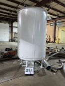 500 Gallon Mild Steel Jacketed Mix Tank with Lightnin Mixer. Total Height 12 ft., (LOCATED IN