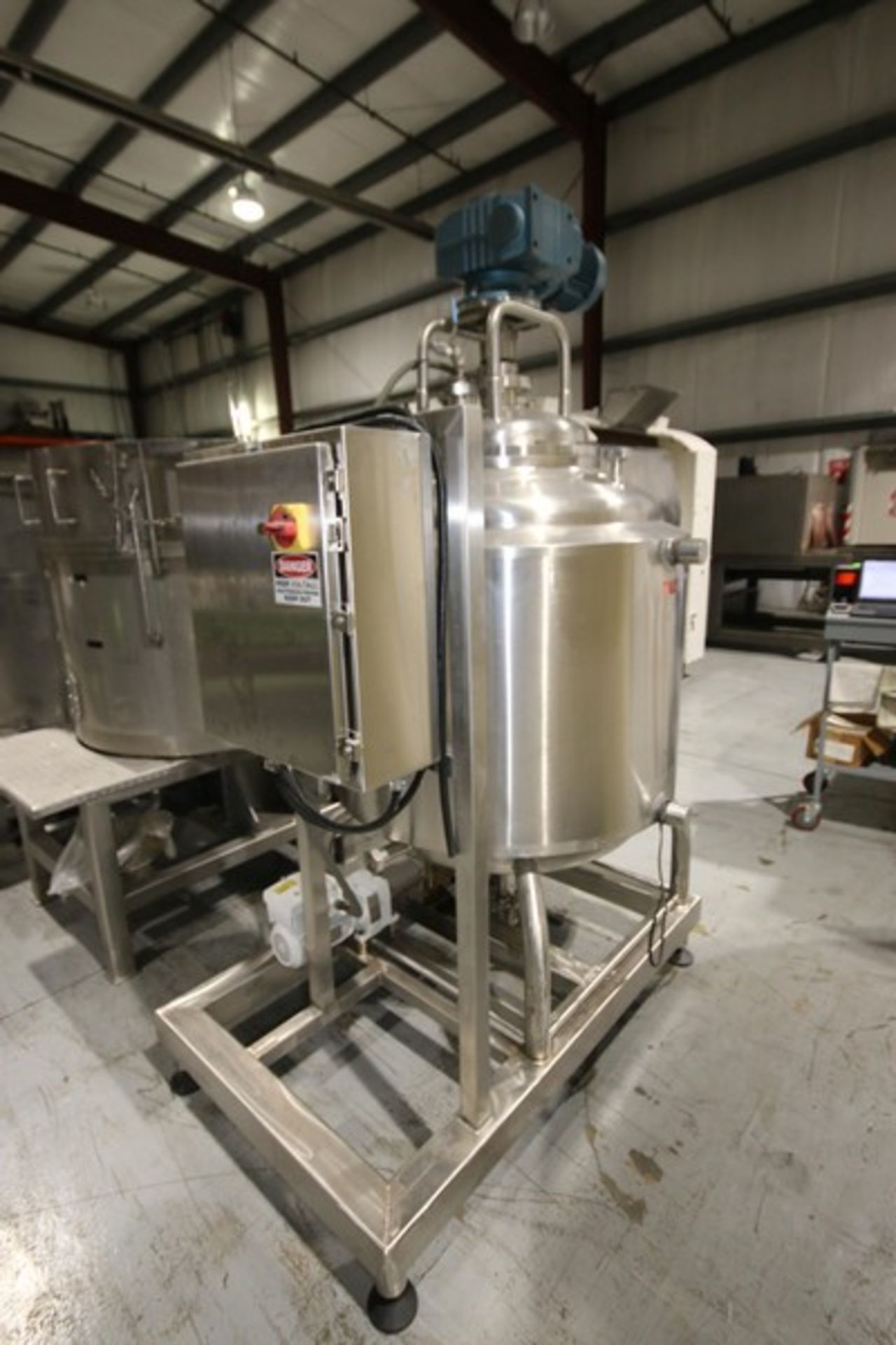 Crepaco Aprox. 150 Gal. S/S Processor, S/N A-9623, NAT'L BD: 3954, Max. Allowable Working Press.: - Image 6 of 17