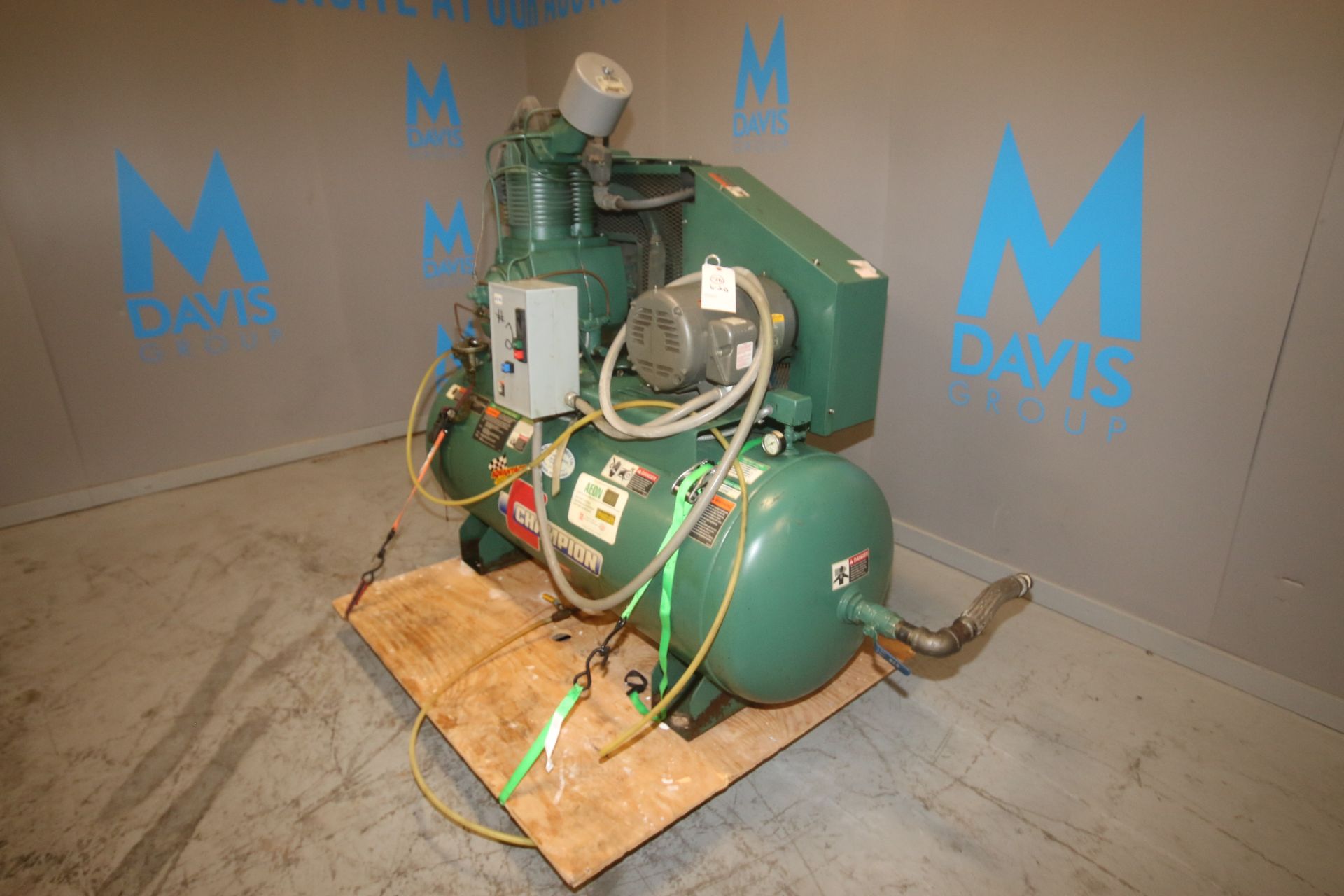 Champion 15 hp Reciprocating Air Compressor, M/N HEA15-12, S/N R40A 9048, Mounted on 120 Gal. - Image 3 of 12