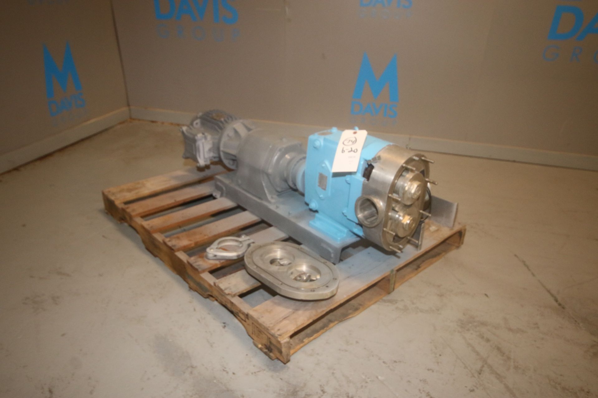 Waukesha 3 hp Positive Displacement Pump, with Kingmotor 1760 RPM Motor, 230/460 Volts, 3 Phase,