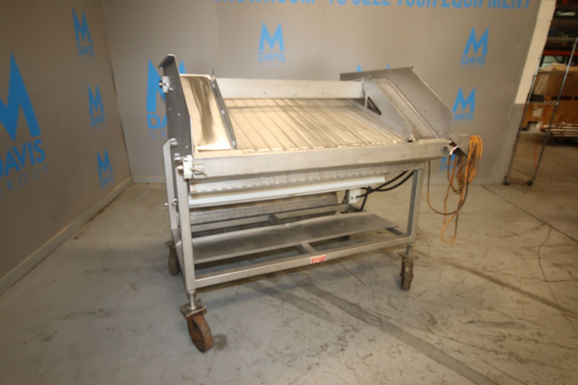 Nothum S/S Mesh Conveyor System, M/N NRP-40, S/N 40630798, with S/S Mesh Conveyor Belt, Aprox. 40" W