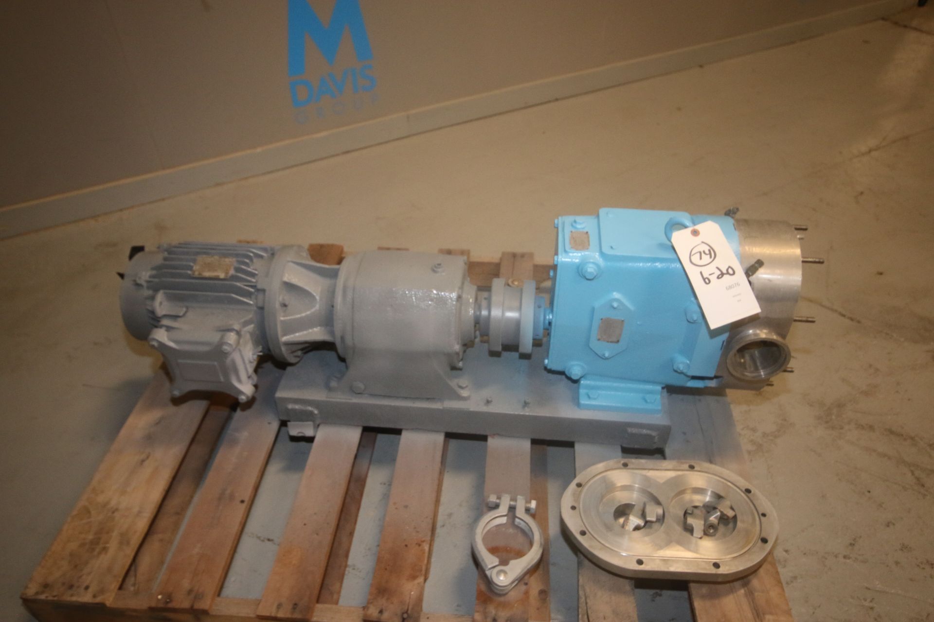 Waukesha 3 hp Positive Displacement Pump, with Kingmotor 1760 RPM Motor, 230/460 Volts, 3 Phase, - Image 5 of 10