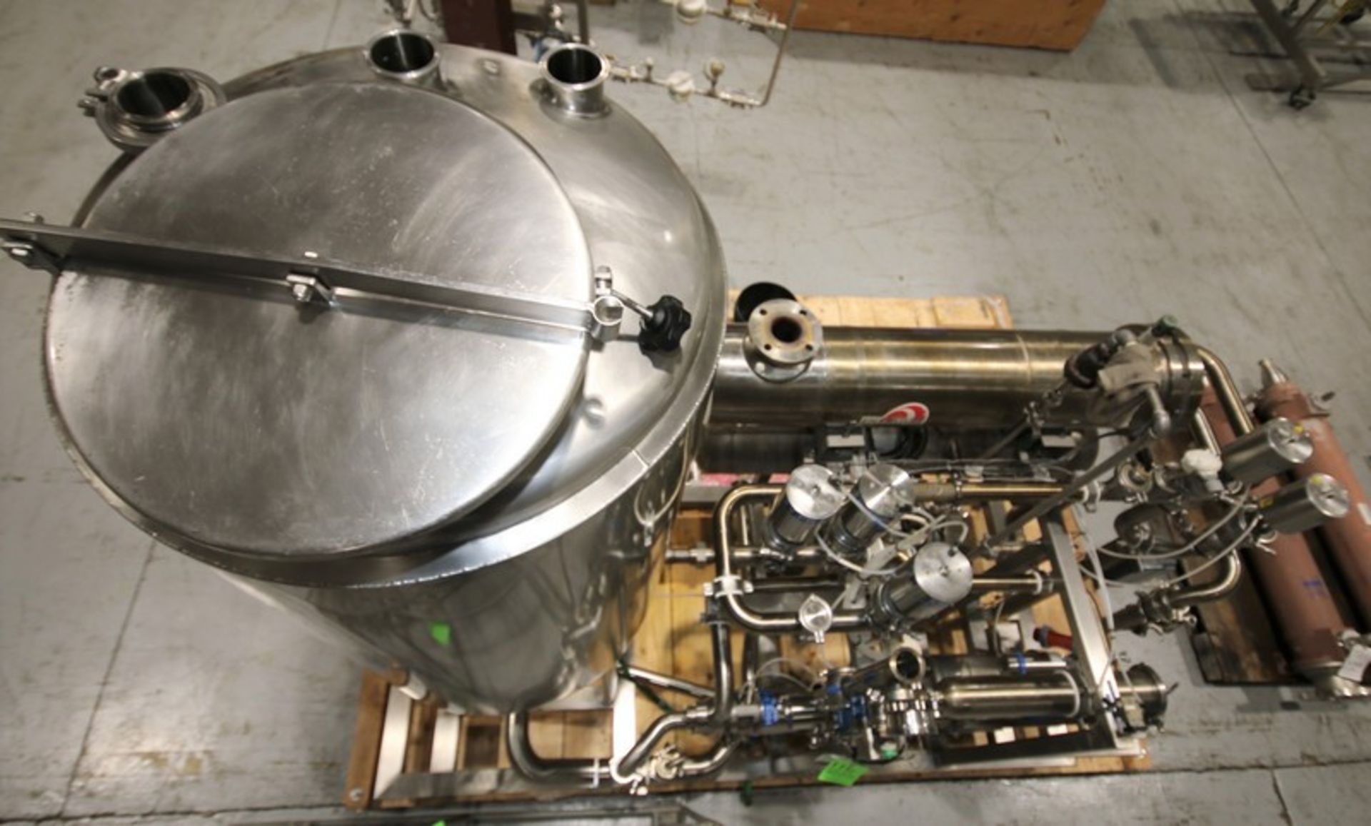 Single Tank Skid Mounted S/S CIP System, with 80 Gal. Insulated S/S Tank, - Image 6 of 18