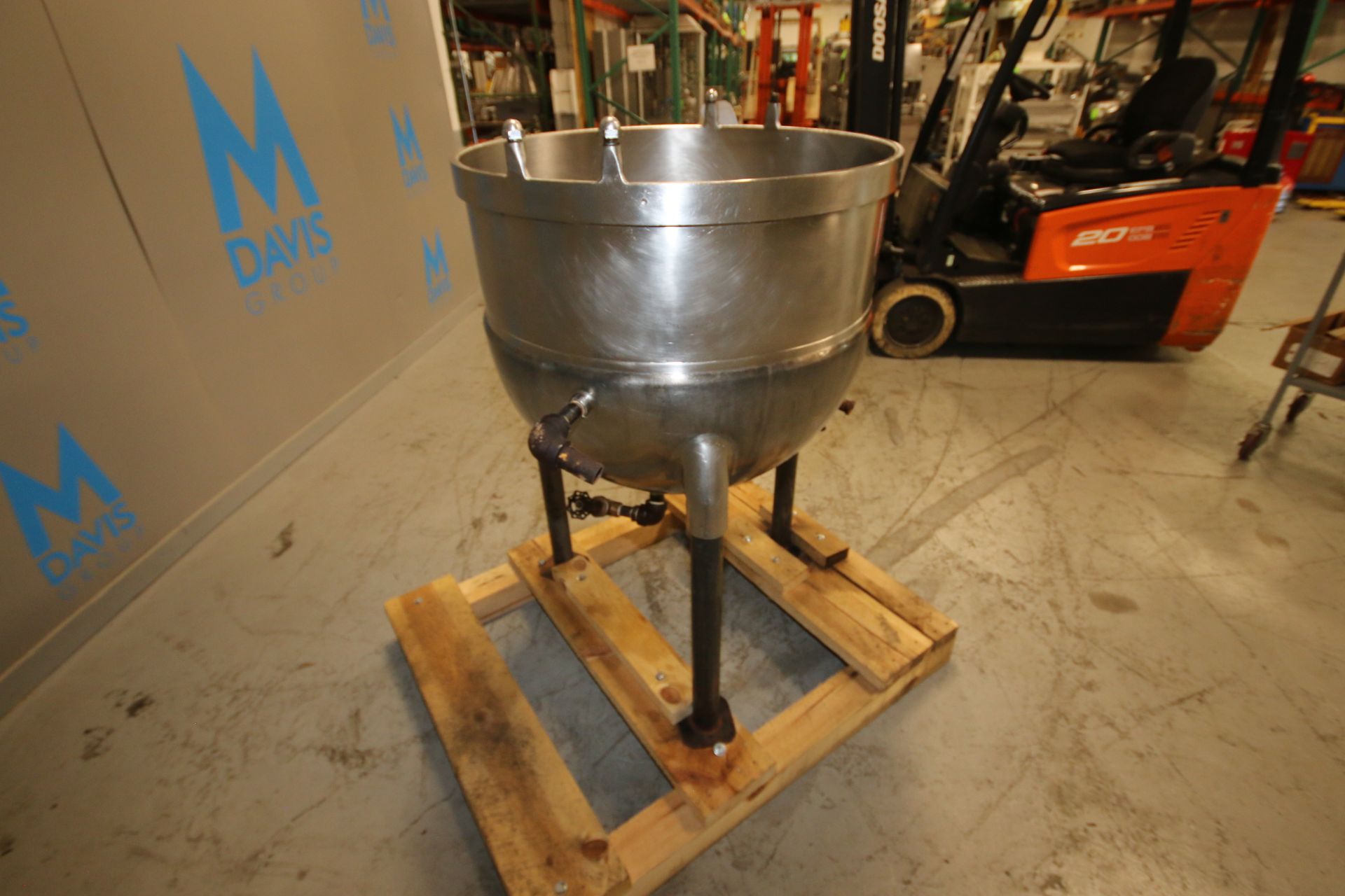 Groen 60 Gal. S/S Kettle, M/N TA 60, S/N 30549 B, Max. Allow W.P. 100 PSI, Max. Allow Temp. 650 F, - Image 5 of 8