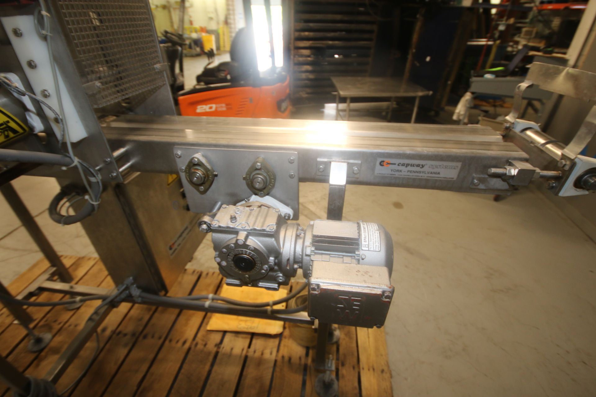 Capway Systems S/S Dough Cutter, with Aprox. 92" L Infeed/Outfeed Conveyor, with 6" W Belt, with (2) - Image 7 of 11