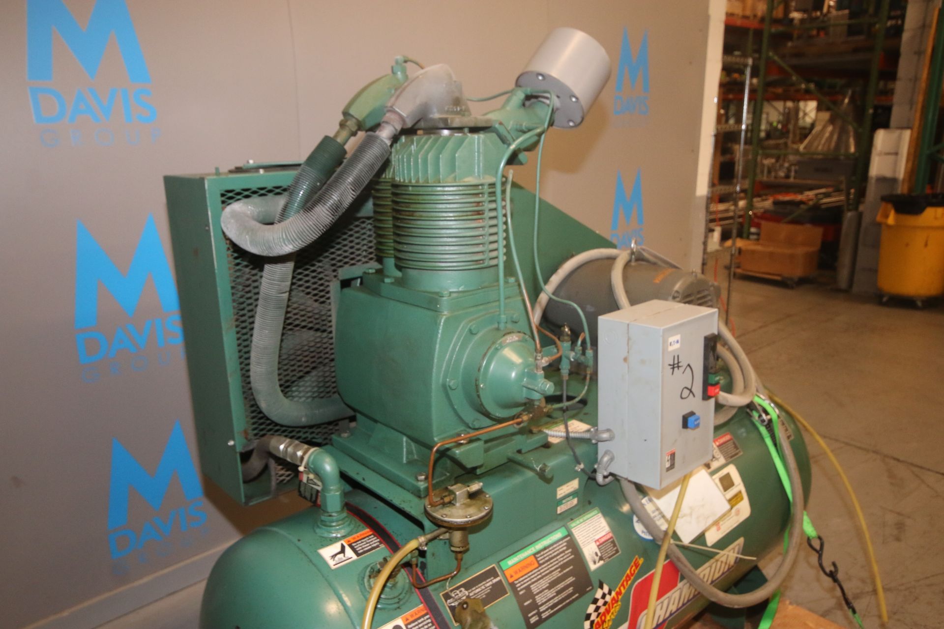 Champion 15 hp Reciprocating Air Compressor, M/N HEA15-12, S/N R40A 9048, Mounted on 120 Gal. - Image 7 of 12