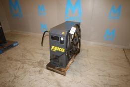 Zeks Heatsink Refrigerated Air Dryer, M/N 100HSGA10Z01, S/N 487869, R404 Refrigerant, 115 Volts,