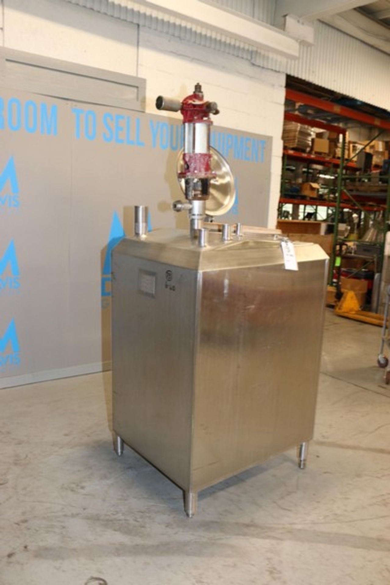 Feldmeier Aprox. 180 Gals. S/S Vertical Jacketed Tank, Rectangular Design, S/N F-582-93, with Top - Image 3 of 12