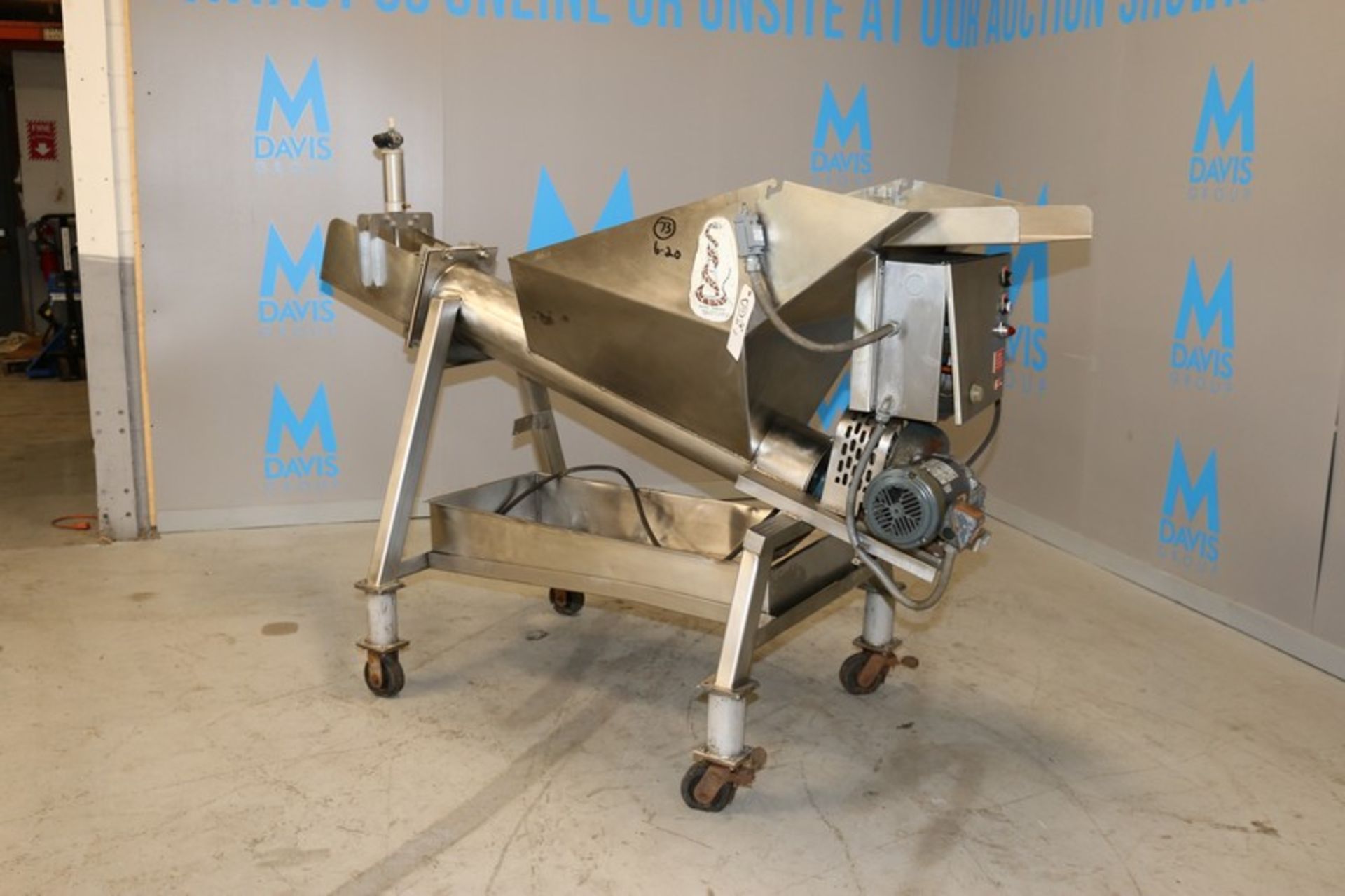Python S/S Separator, S/N PS 6867TO83, with 1.5 hp Motor, 1735 RPM, with Internal S/S Auger, Mounted - Image 2 of 8