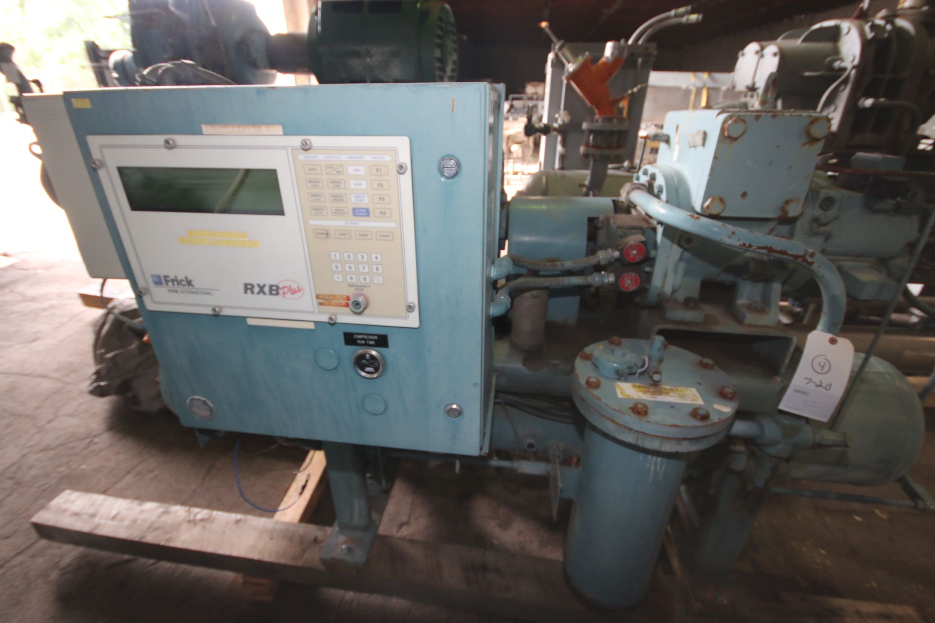 Frick 125 hp Screw Ammonia Air Compressor, NAT'L BD #: 98997, with RAM 3450 RPM Motor, 460 Volts, - Image 3 of 14