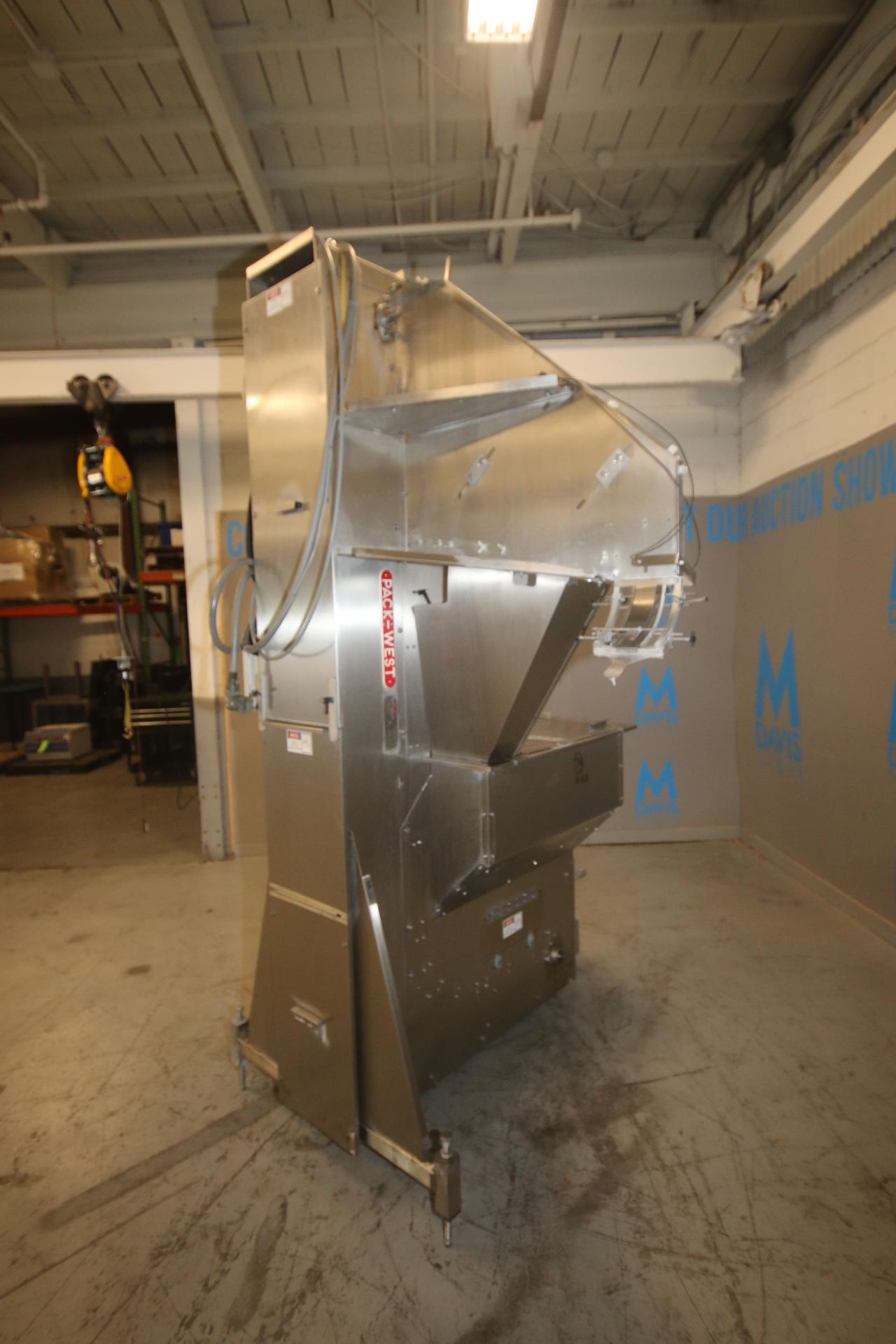 Pack West S/S Cap Hopper, M/N #12 CAP ELEVATOR/SORTER/FEEDER, S/N CESF-QC-2365, with S/S Feed Chute, - Image 3 of 14