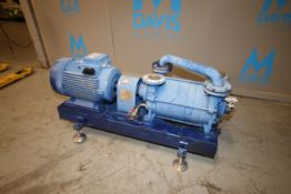 18.5/21 KW Vacuum Pump, M/N TRHB 50-420/C/A3, S/N 10509, 380 - 430/ 440 - 480 V 3 Phase, 1475/1775