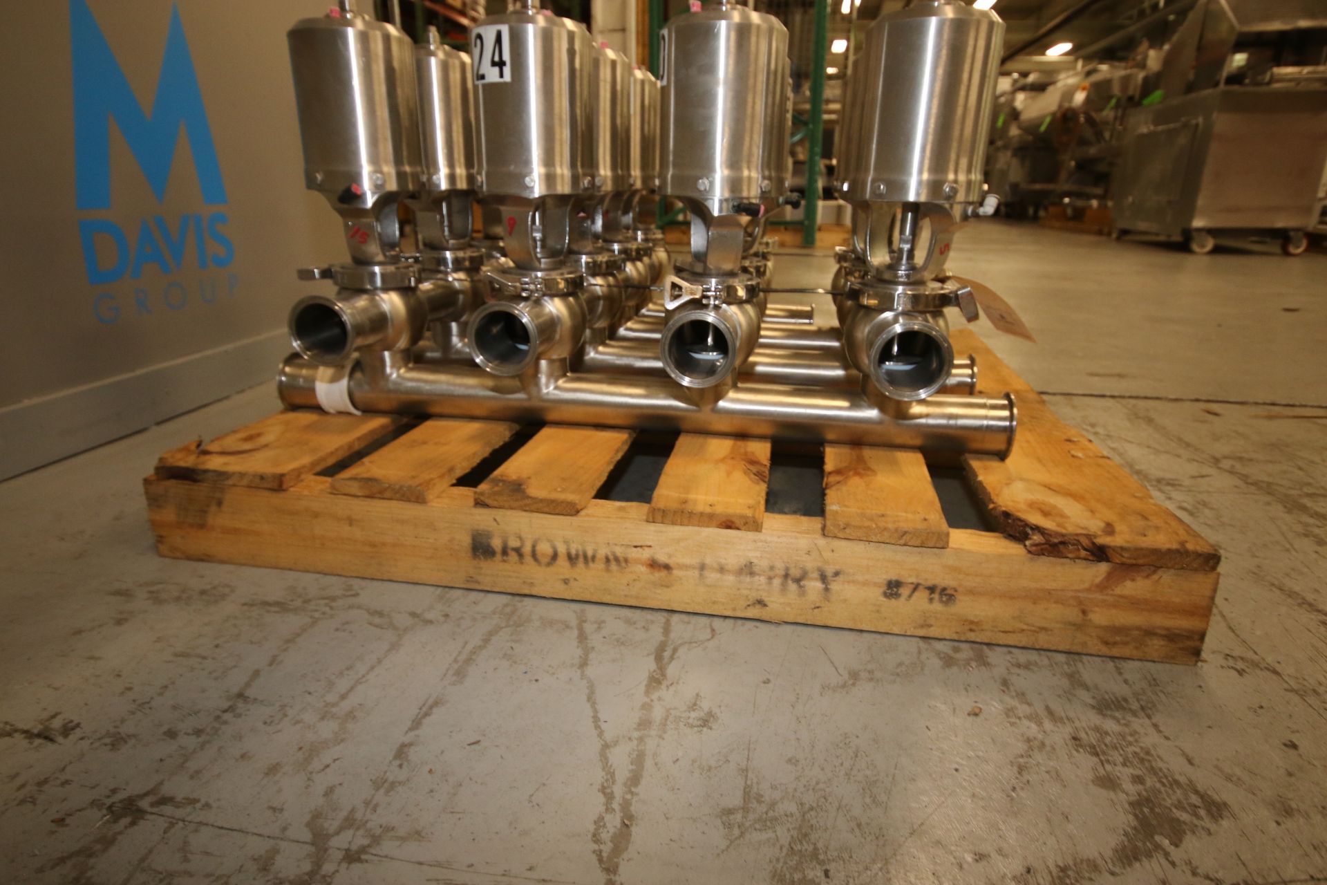 2-1/2" S/S Air Valve Cluster, with S/S Clamp Type Manifold(IN#70265)(LOCATED IN MDG AUCTION - Image 6 of 7