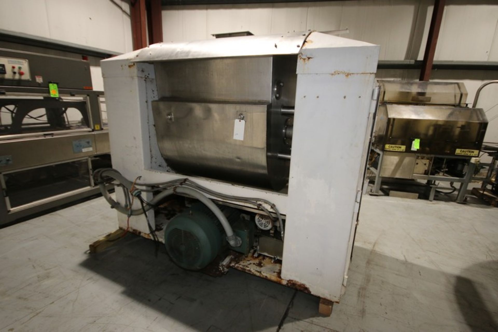 Double Wall Single Arm S/S Dough Mixer, with 15/60 hp Bottom Mounted Motor, 885/1775 RPMs, with On - Image 3 of 10