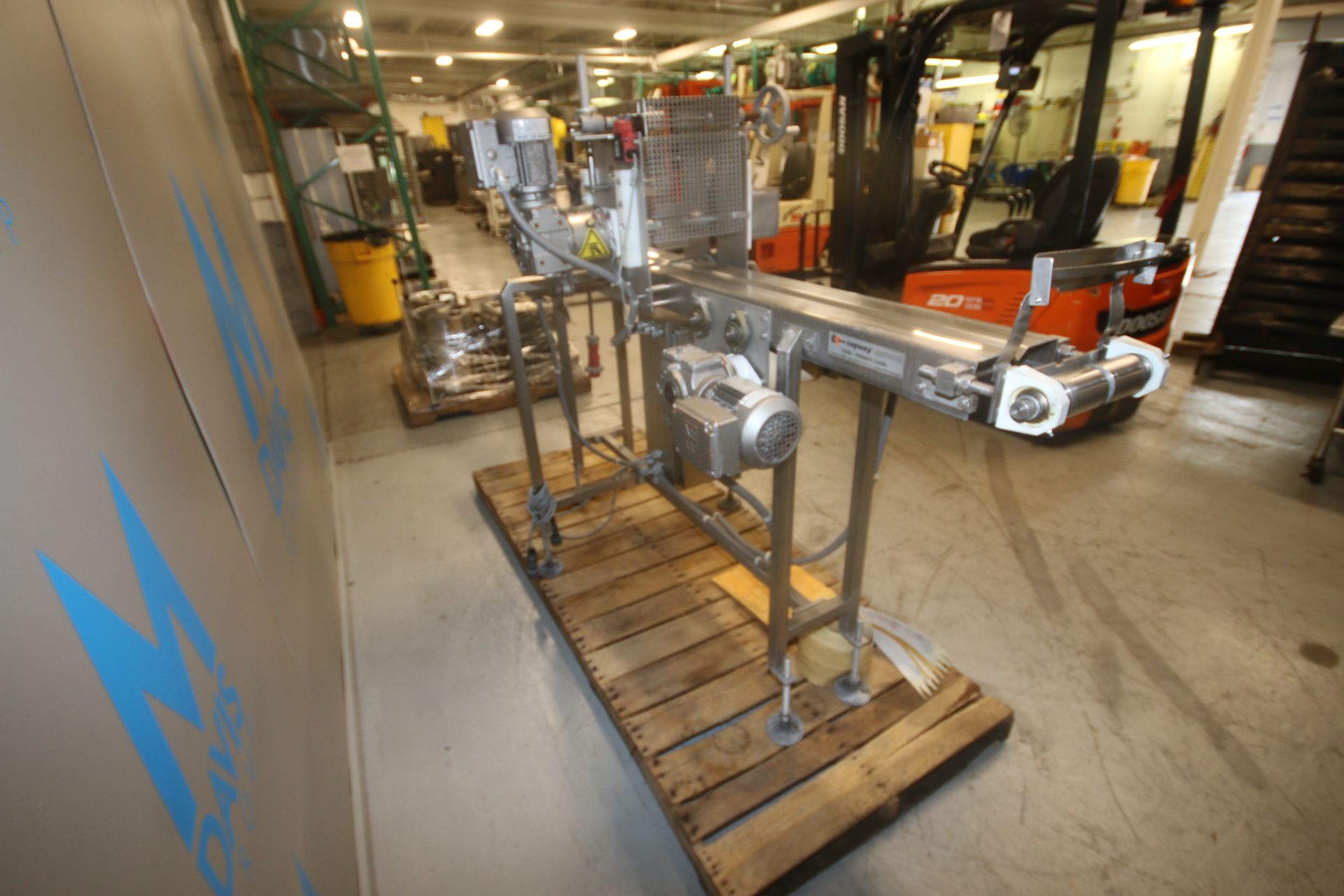 Capway Systems S/S Dough Cutter, with Aprox. 92" L Infeed/Outfeed Conveyor, with 6" W Belt, with (2) - Image 4 of 11