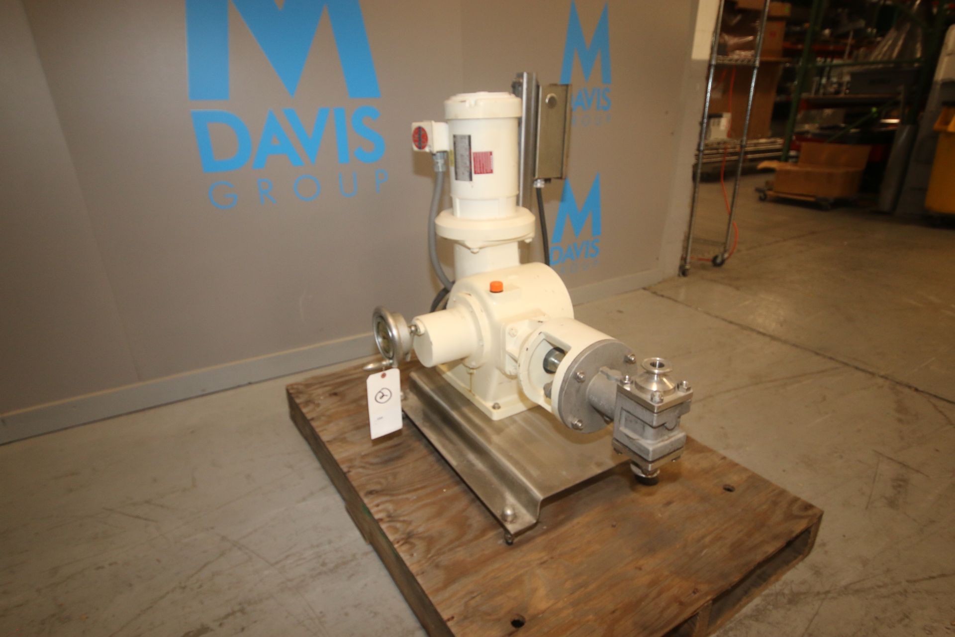 Bran - Lubbe Metering Pump, Type N-D431, S/N A9275, with 1.5" Clamp Type Connections, US Motors 2 hp