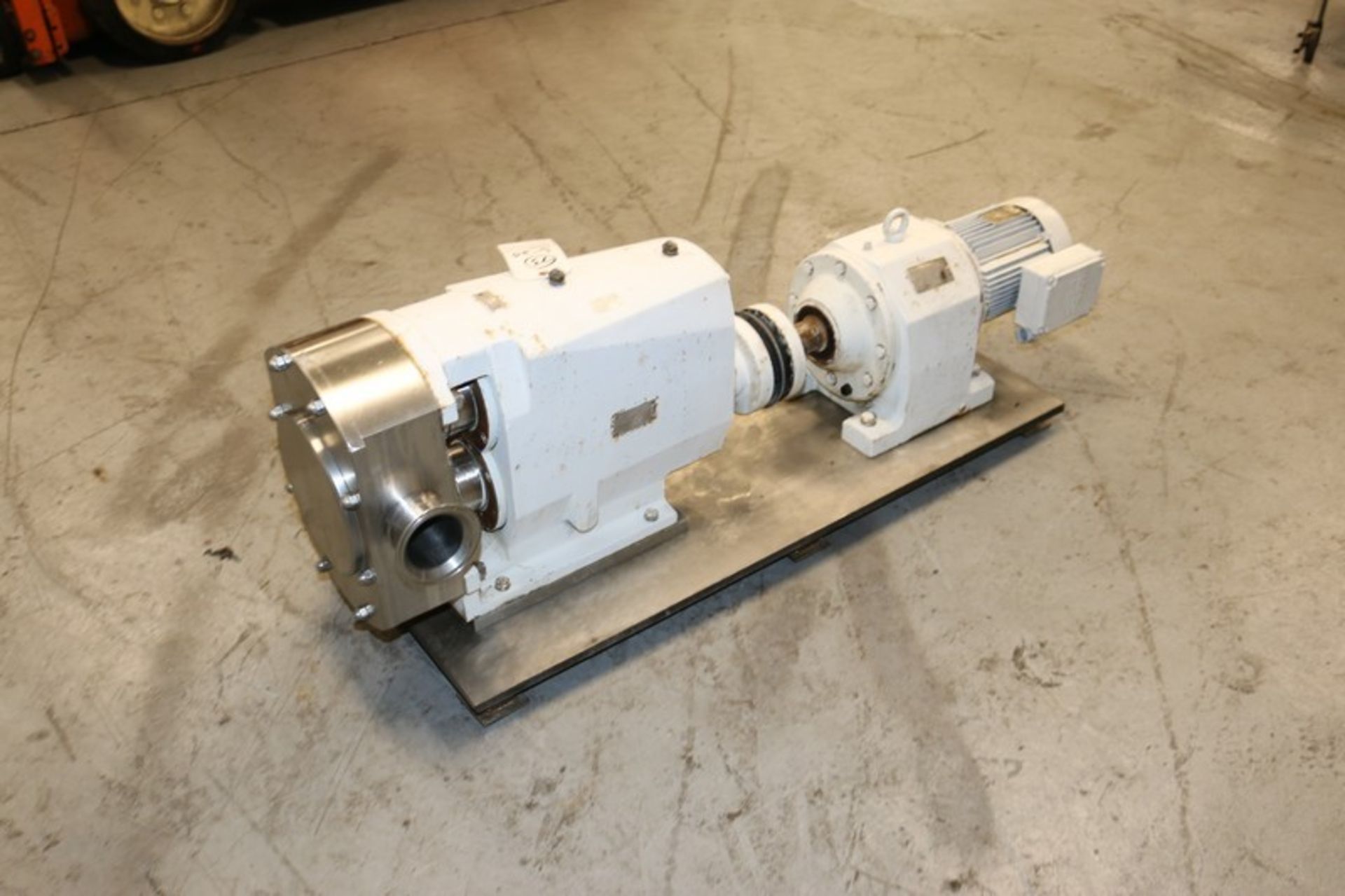 Tri-Clover 5 hp Positive Displacement Pump, M/N TSR6NLD-40MDUC-LAO, S/N 289020-01, with Aprox. 3" - Image 4 of 8