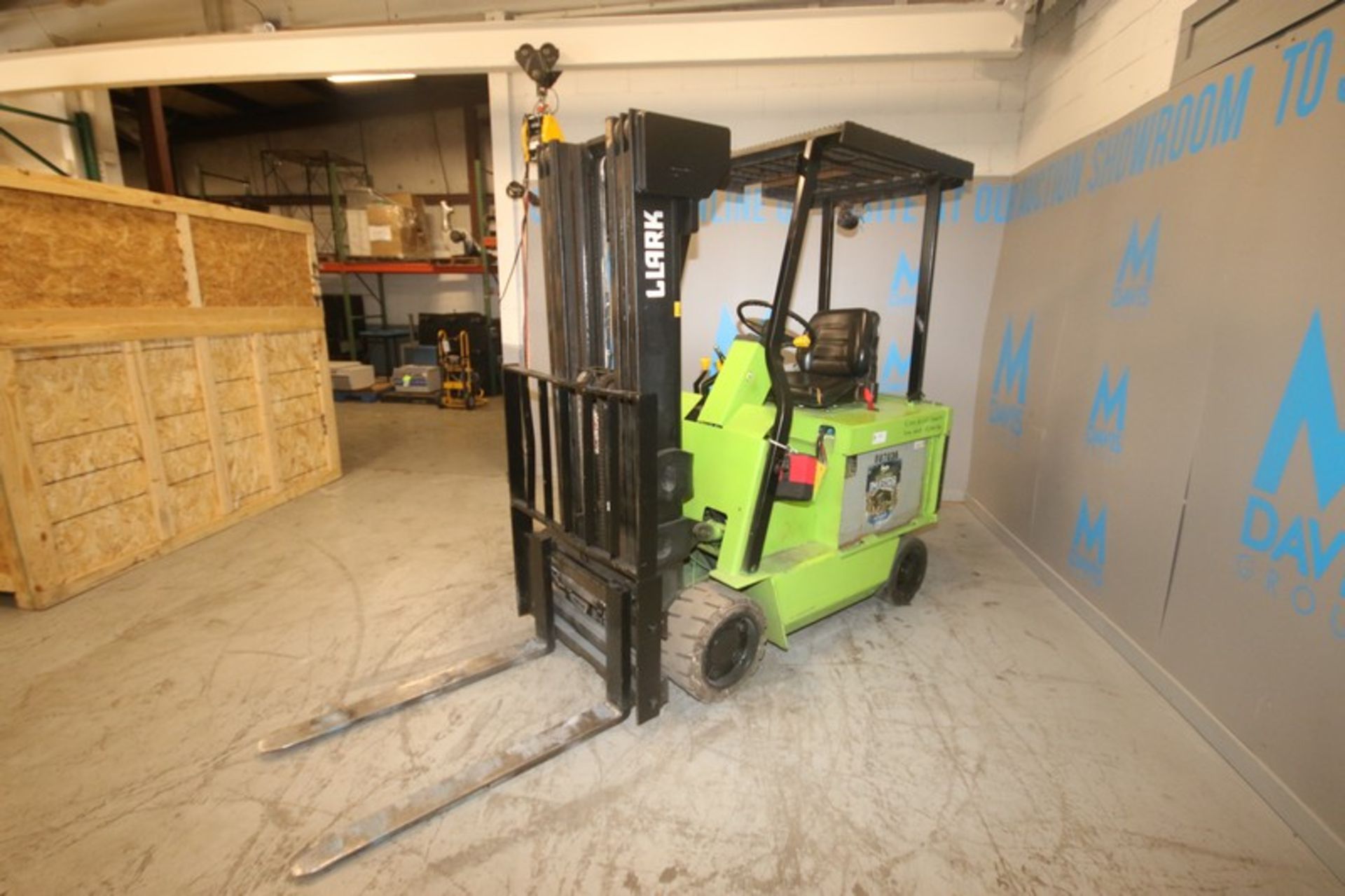 Clark 4,150 lbs. Electric Sit-Down Forklift, - Image 5 of 12