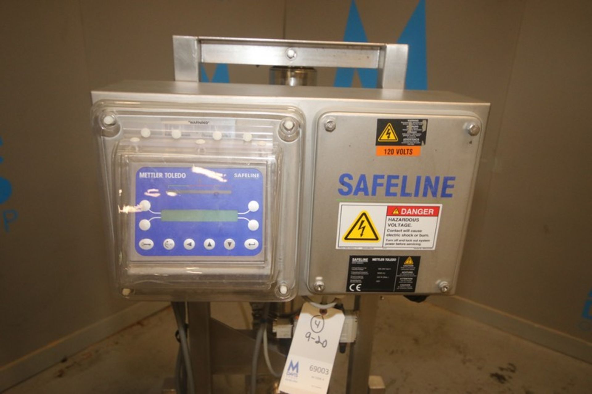 Safeline 3" Flow-Thru inline metal detector,110-240 volts, with bottom mount 3" air operated Koltek - Image 10 of 11