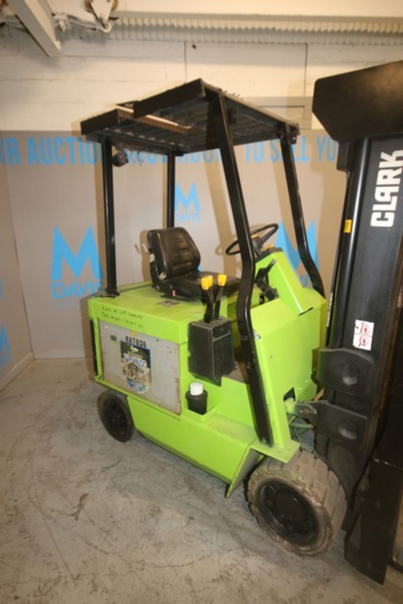 Clark 4,150 lbs. Electric Sit-Down Forklift, - Image 3 of 12