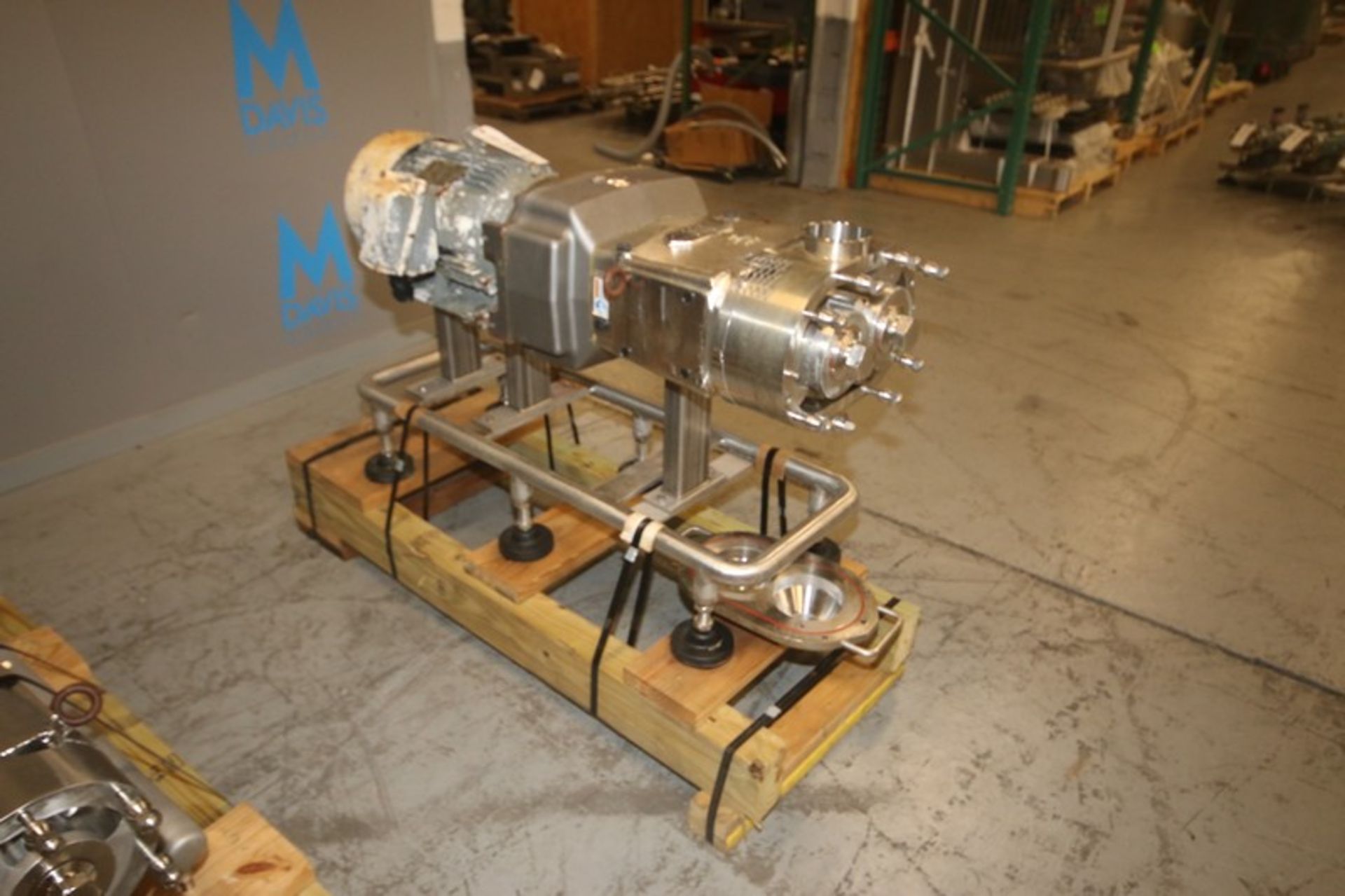 Waukesha Cherry Burrell 20 hp Positive Displacement Pump, M/N 220U2, S/N 369821-04, with Sterling - Image 2 of 8