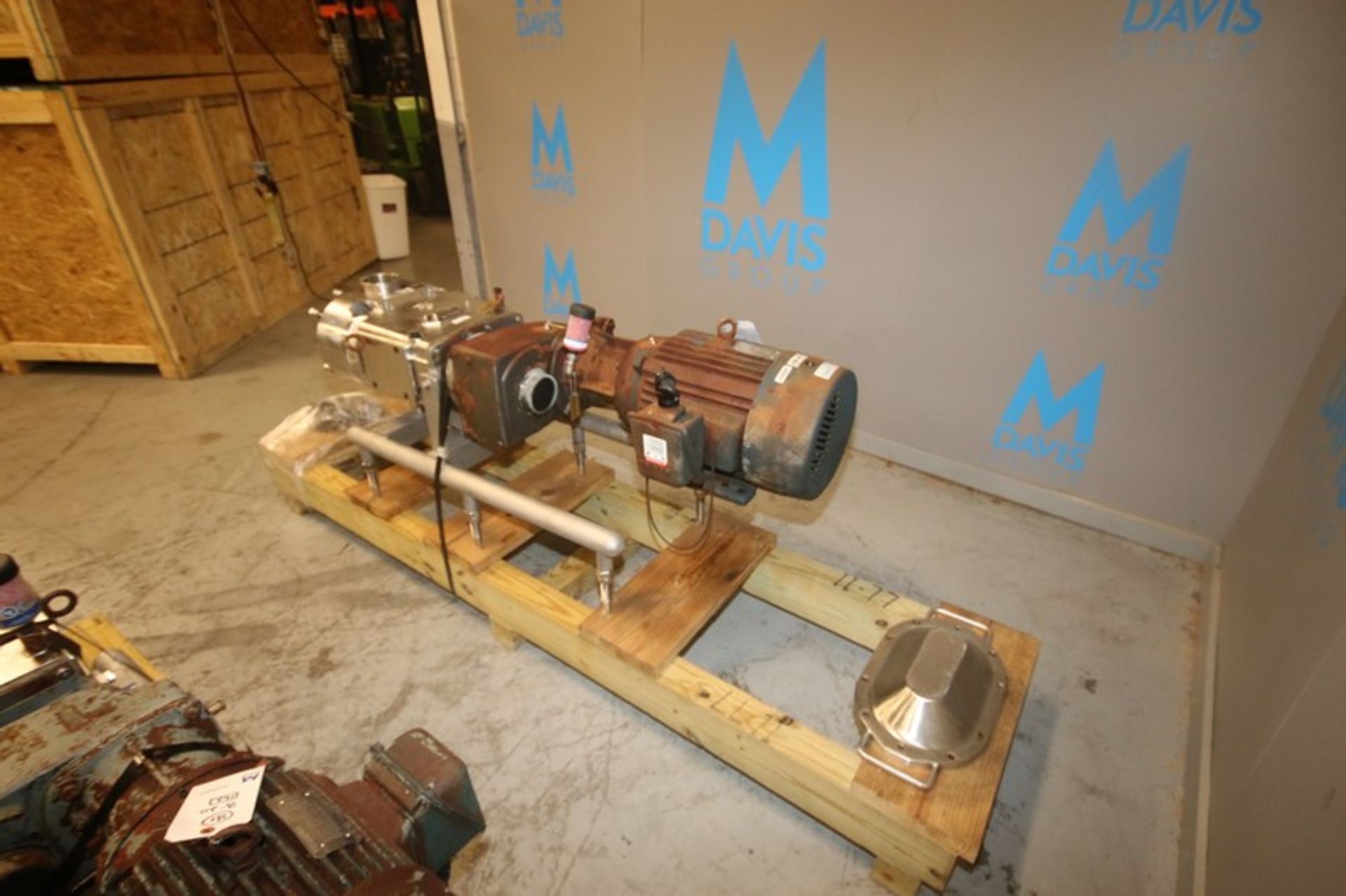 Waukesha Cherry Burrell 20 hp Positive Displacement Pump, M/N 220 U2 2010, S/N 100002501947, with - Image 4 of 7