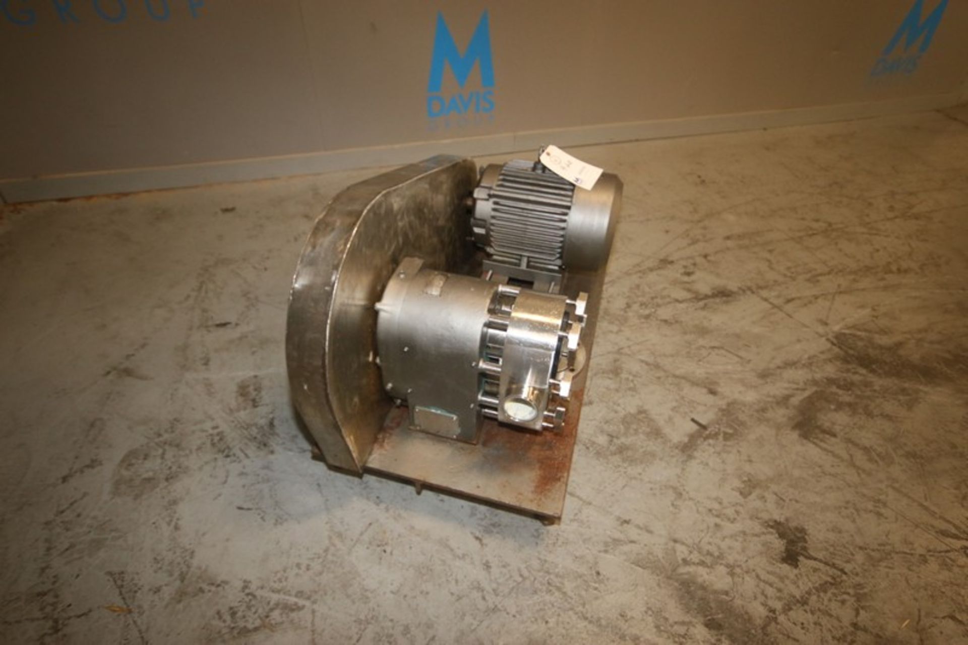 Tri-Clover 5 hp Positive Displacement Pump, M/N PR1125-21/2/2MUC4-WT-S, S/N 130361-01, with Aprox. - Image 4 of 11