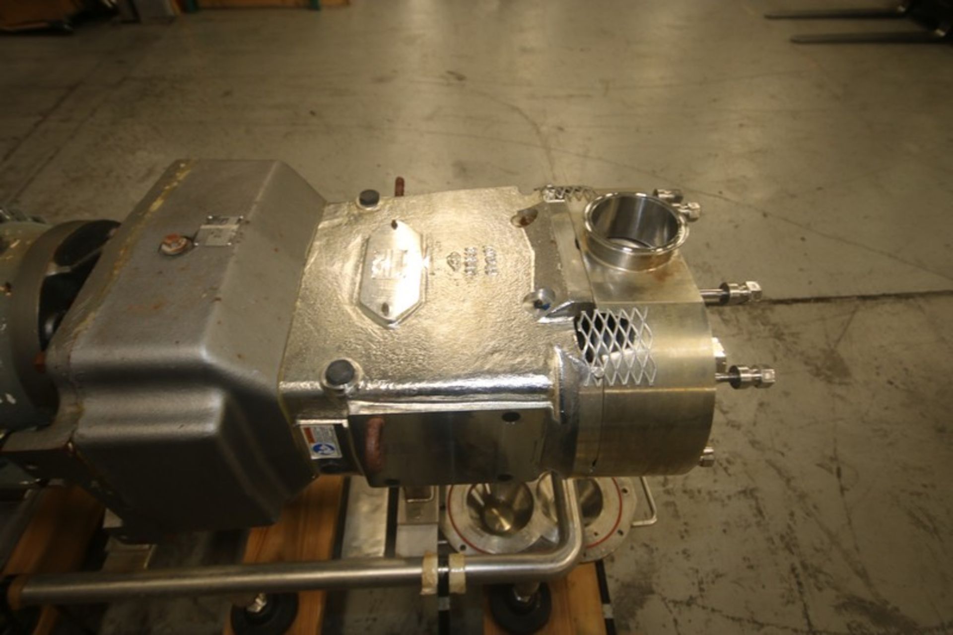 Waukesha Cherry Burrell 20 hp Positive Displacement Pump, M/N 220U2, S/N 369821-04, with Sterling - Image 7 of 8
