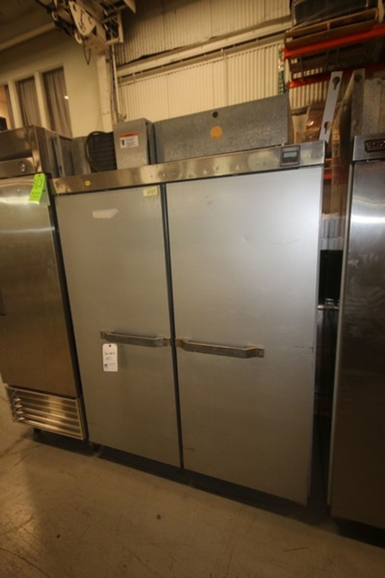 Hobart Double Door Freezer,with Internal Pan Rack Inserts, Overall Dims.: Aprox. 54" L x 33" W x 82"
