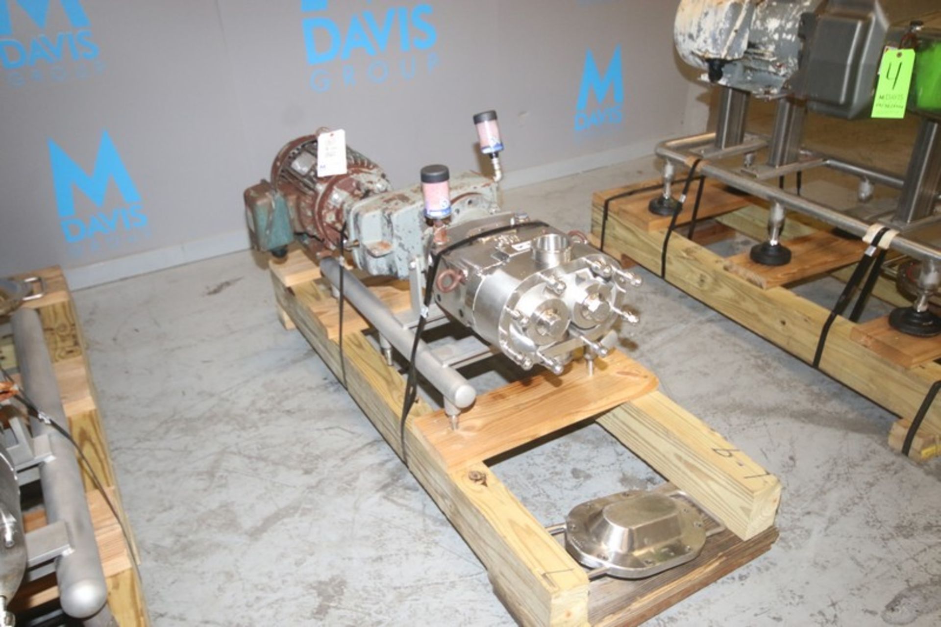 Waukesha Cherry Burrell 10 hp Positive Displacement Pump, M/N 130U2, S/N 439532 03, with Toshiba