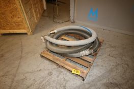 Sanitary Couplers Transfer Hose, with Snap On Attachments, Aprox. 6' L, with Additional Hose (IN#