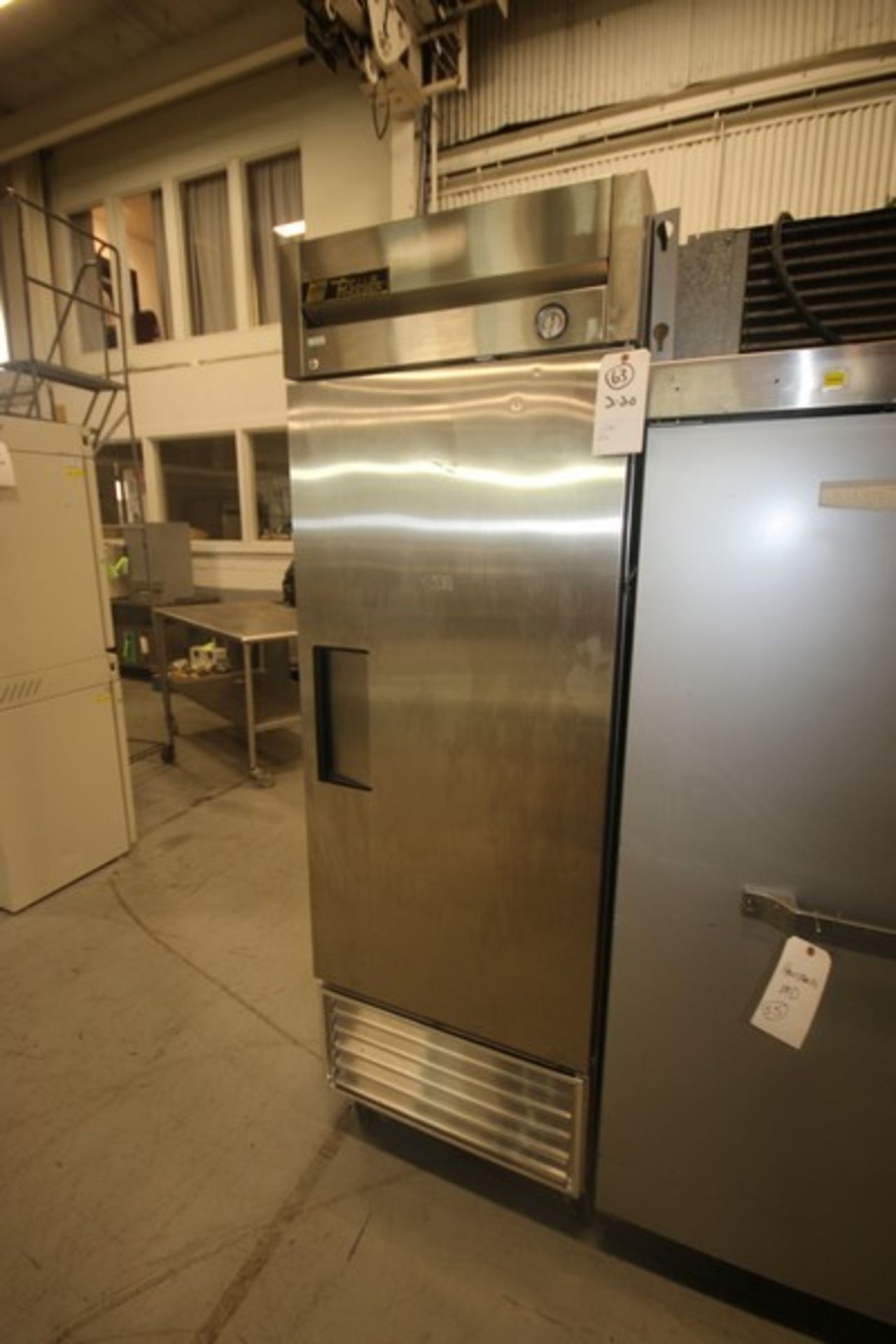 True S/S Upright Freezer,Overall Dims.: Aprox. 29-1/2" L x 27" W x 83" H, Mounted on Portable