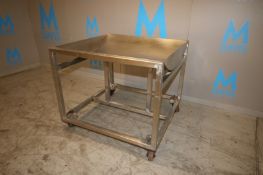 S/S Dish Bottom Cart,Mounted on Portable S/S Frame (INV#71782)(LOCATED AT MDG AUCTION SHOWROOM--