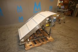 ConFab S/S Incline Conveyor, with Aprox. 14" W Cleat Spacing, with SEW Drive, Mounted on S/S