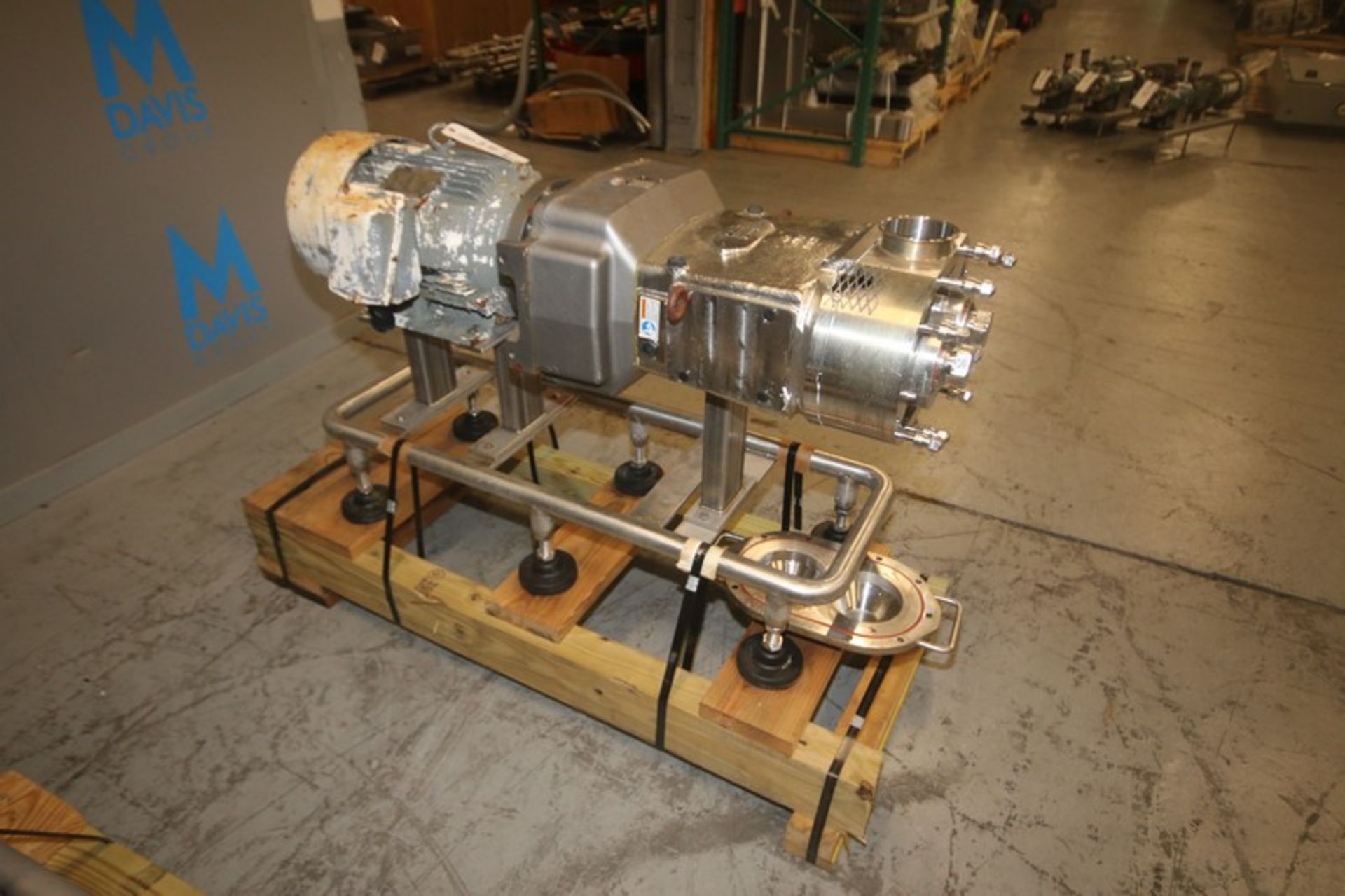 Waukesha Cherry Burrell 20 hp Positive Displacement Pump, M/N 220U2, S/N 369821-04, with Sterling - Image 5 of 8