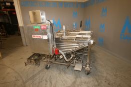 Spray Dynamics S/S Spray Encoater, S/N 16 005, with 32" W x 54" L S/S Conveyor Belt, 58" L x 54" W x