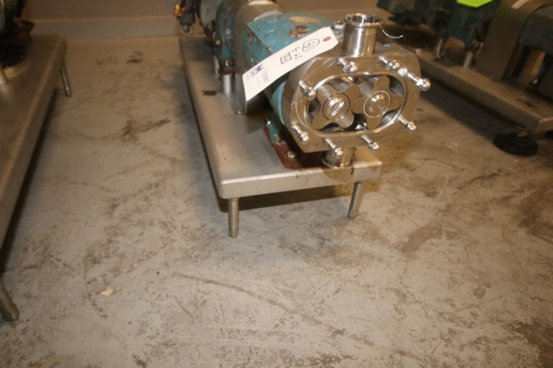 Tri-Clover 5 hp Positive Displacement Pump, M/N TCIP, S/N 541550-01, with Baldor 1750 RPM Motor, - Image 3 of 5