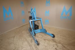 Morse 500 lb. Capacity Barrel Lift, M/N 400A-72S-125 800lb, S/N 173 003, with On Board Battery Pack,