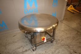 S/S Aprox. 48" Dia. Accumulation Table,with S/S Dish Table Top, with S/S Control Panel with Allen-