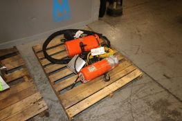 CM Electric Hoists, M/N B, S/N L6301SQ, 110-120 Volts, with 1/4 hp Motor, with Hooks (IN#71033)(