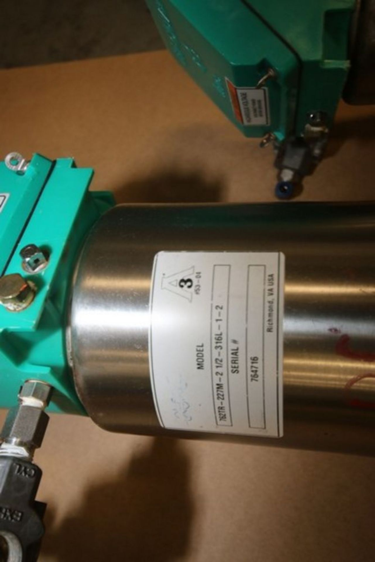 Tri-Clover 2.5" S/S Flow Diversion Valve, M/N 762TR-227M-2-1/2-316L-1-2 (INV#68770) (Located at - Image 7 of 7