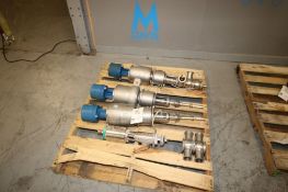 S/S Air Valves, Aprox. 2" Clamp Type (NOTE: (2) Are Missing Bottoms) (INV#73213) (LOCATED AT MDG