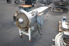 Urschel S/S Shredder, with Aprox. 88" L Infeed Conveyor, with Aprox. 3" W Belt, with Aprox. 17" Dia.