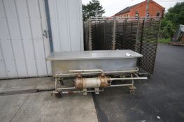 S/S Jet Spray COP Traugh, with On Board Heat Exchanger, Overall Dims.: Aprox. 80" L x 38" W x 37"